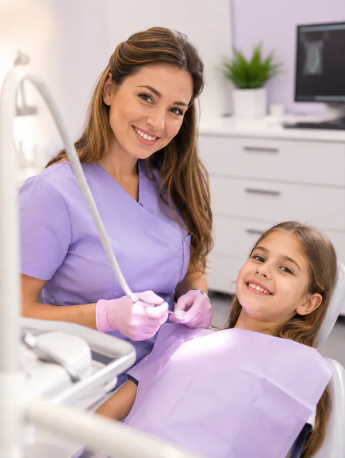 Dental hygiene visit at Caln Family Dental